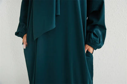 Conjunto Abaya y Hijab - Verde