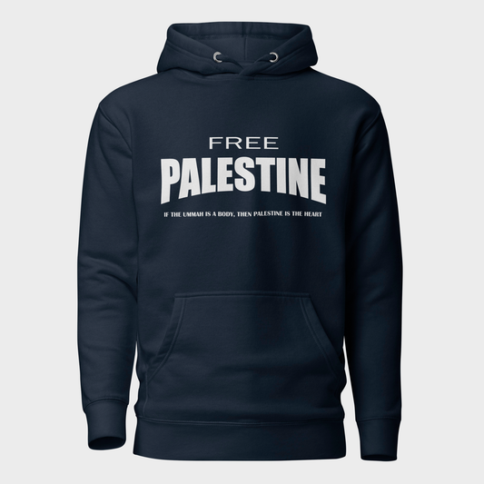 Sudadera Free Palestine - Azul Marino