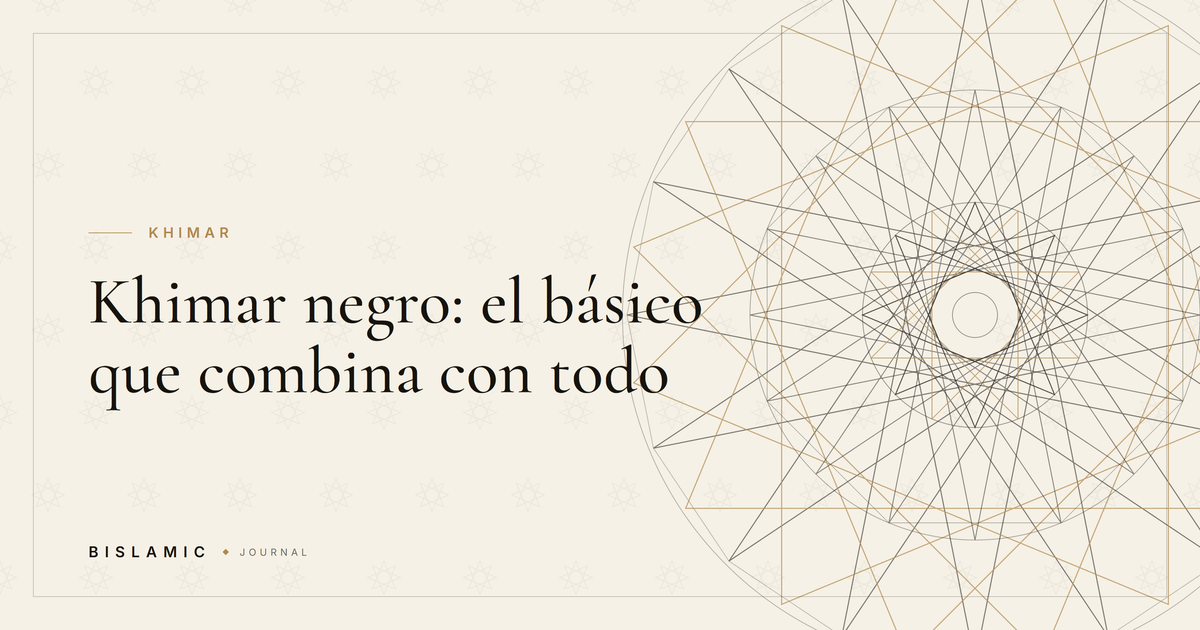 Khimar negro: el básico que combina con todo