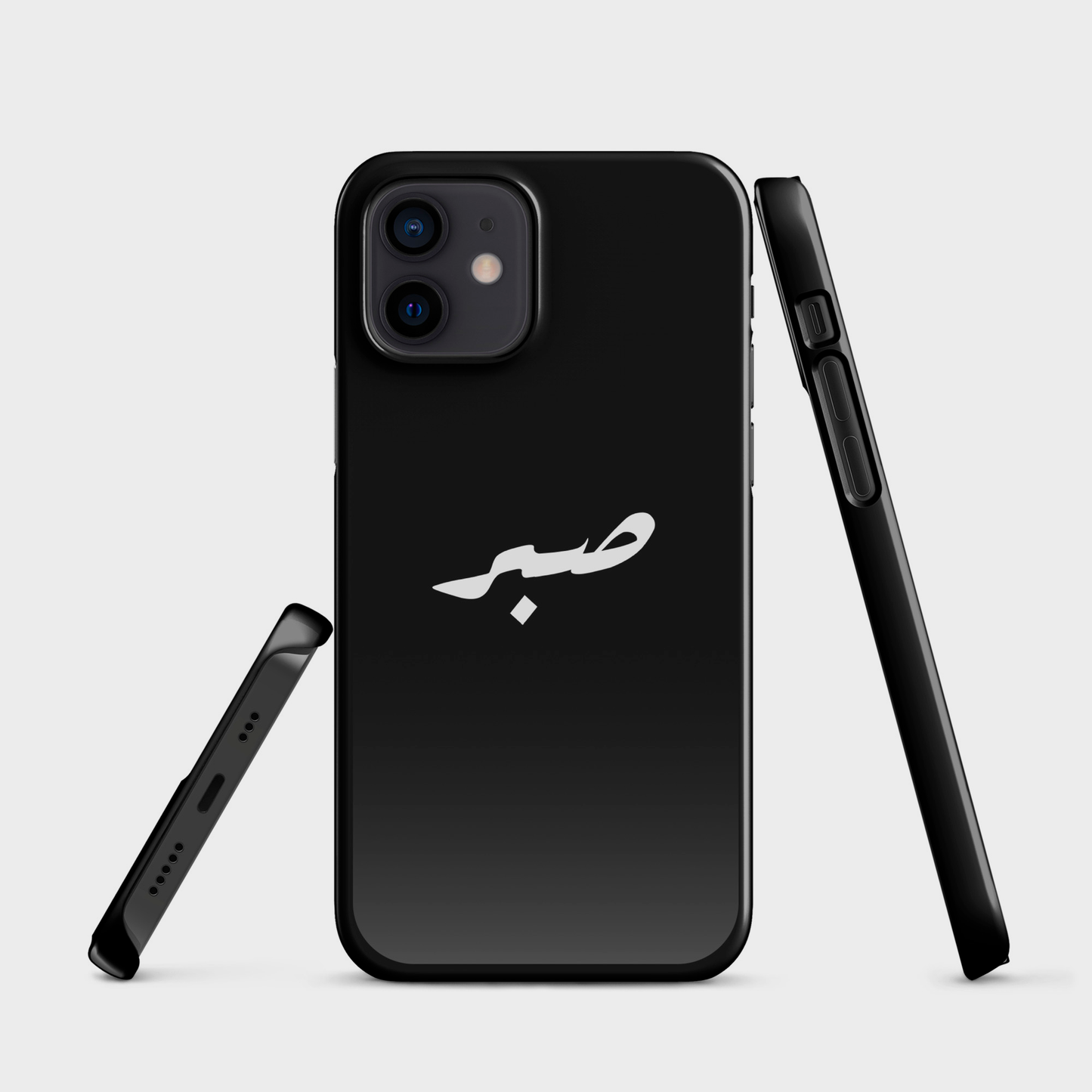 Klassische iPhone®-Hülle – glänzendes Schwarz