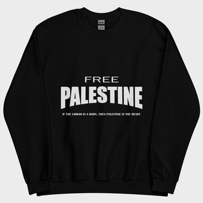 Free Palestine Classic Sweatshirt – Schwarz