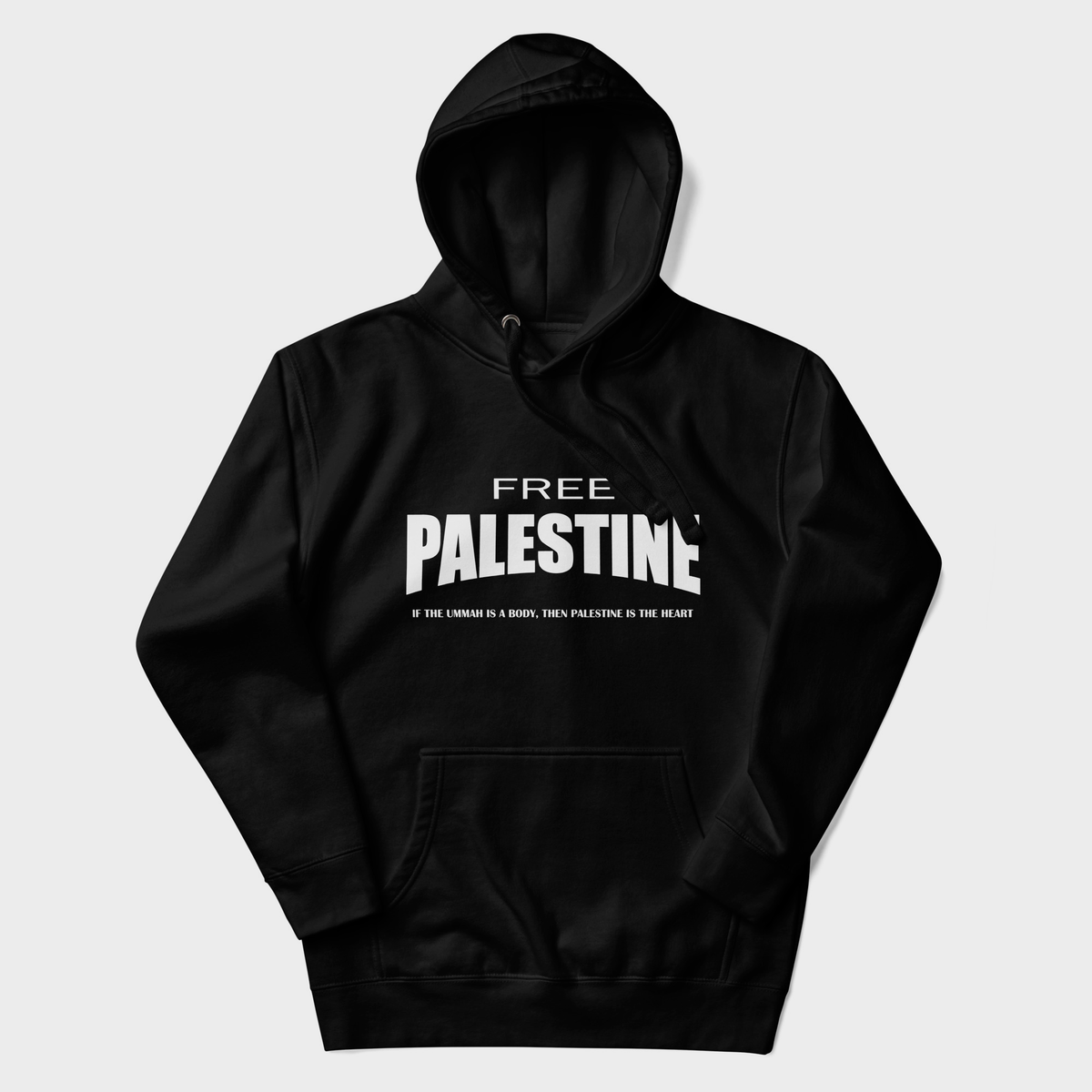 Sudadera FREE PALESTINE - Negro