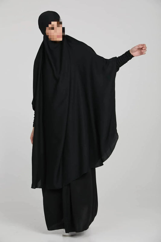 Jilbab 2 pieces - Black