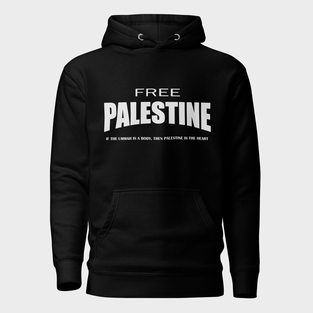 Sudadera FREE PALESTINE - Negro