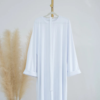 Cord-Abaya – Weiß