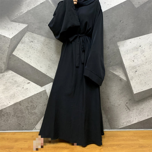 Geschlossene Abaya – Schwarz