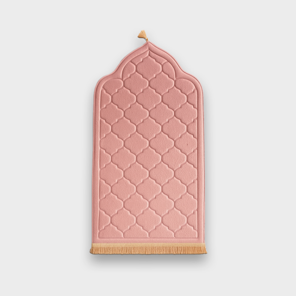 Sajadah gebedskleed van flanel - Roze