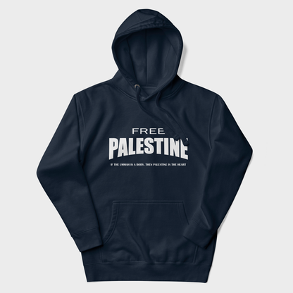 Sudadera Free Palestine - Azul Marino