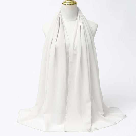 Chiffon-Hijab – Weiß