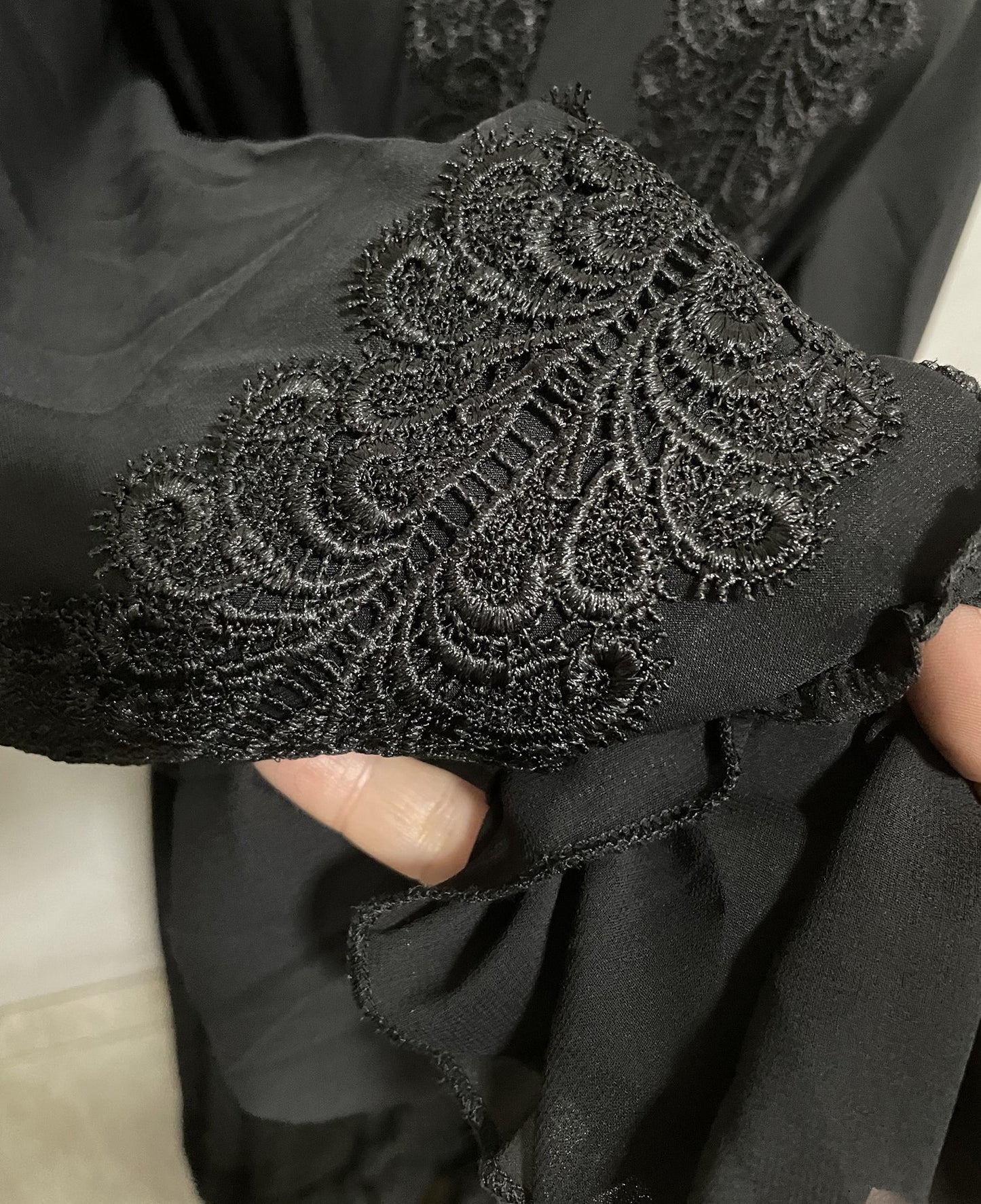 Abaya Ouverte - Noir