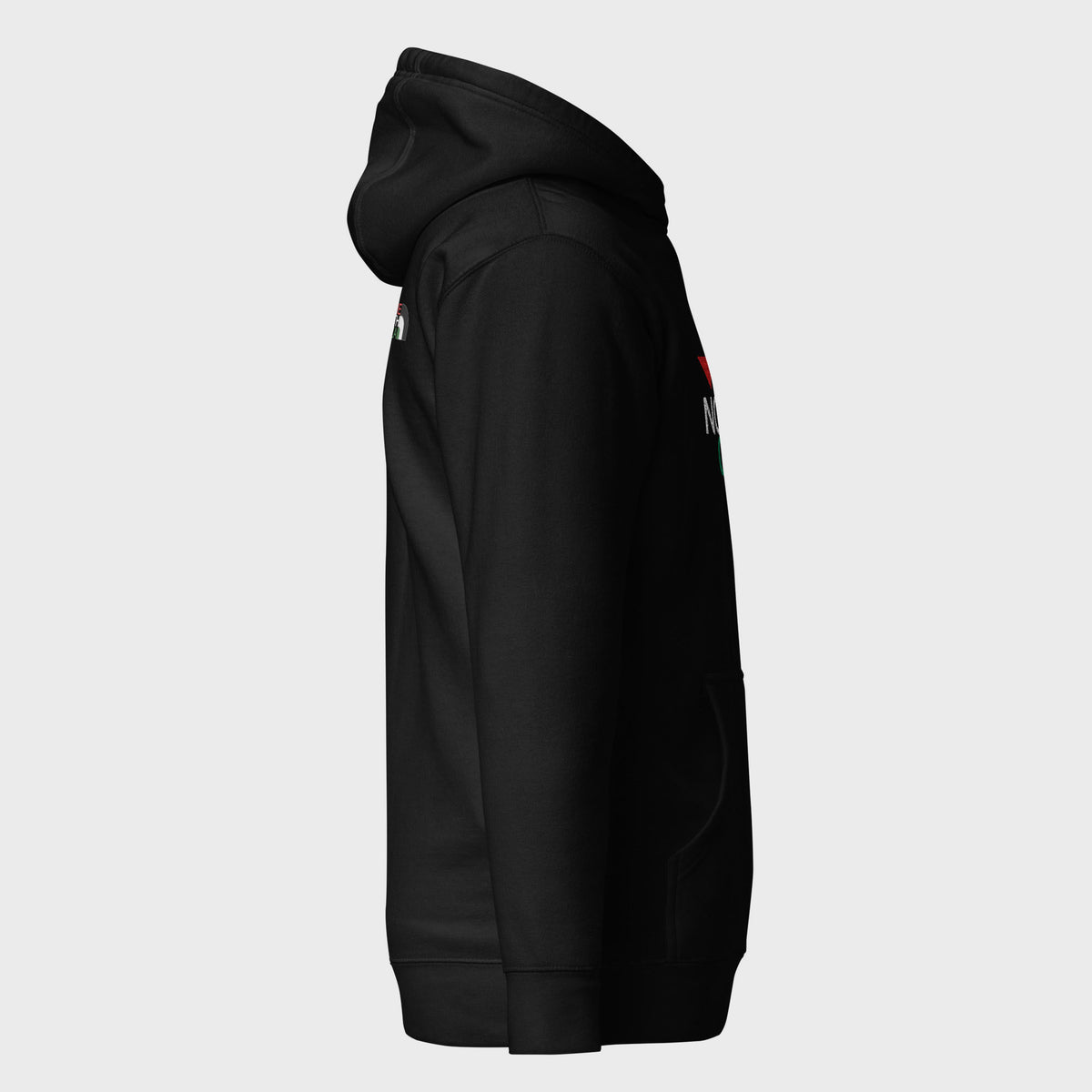 Sudadera Bordada The North Gaza - Negro